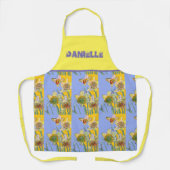 Daffodil Waterverf Geel Bloedkeuken Schort (Voorkant)