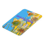 Daffodil Waterverf Yellow Spring Flower Art-kaart Magneet (Linkerzijde)