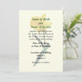 Daffodil Waving Hi Wedding Products Kaart (Staand voorkant)