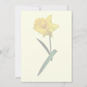 Daffodil Waving Hi Wedding Products Kaart (Achterkant)