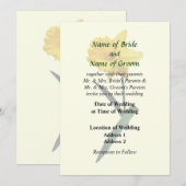 Daffodil Waving Hi Wedding Products Kaart (Voorkant / Achterkant)