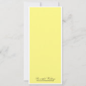 Daffodil Wedding, 4 "x9.25" uitnodiging (Achterkant)