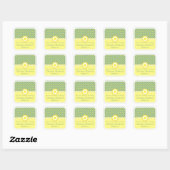 Daffodil Wedding, bewaar de datum stickers (Vel)