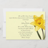 Daffodil Wedding Invitation Kaart (Voorkant)