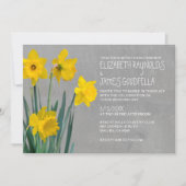 Daffodil Wedding Invitations Kaart (Voorkant)