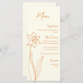 Daffodil Wedding Menu (Voorkant / Achterkant)