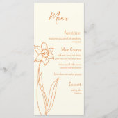 Daffodil Wedding Menu (Voorkant)