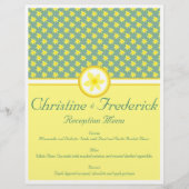 Daffodil Wedding, menu en programma flyers (Voorkant)