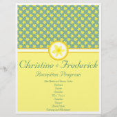 Daffodil Wedding, menu en programma flyers (Achterkant)