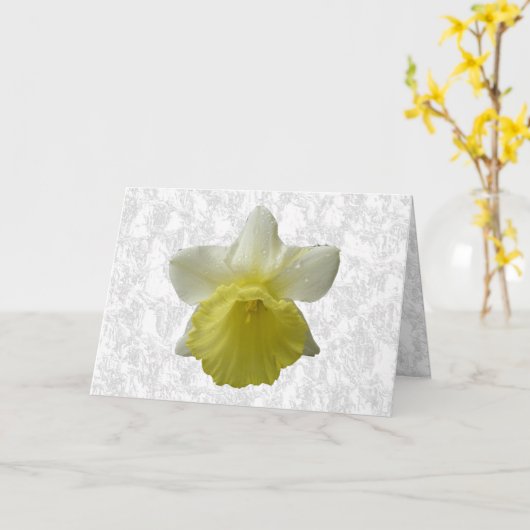 Daffodil-Wenskaart Kaart (Gele Bloem)