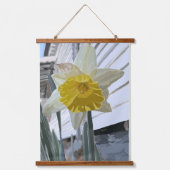 Daffodil Wood Topped Wall Tapestry Hangend Wandkleed (Voorkant)