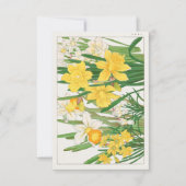 Daffodil Woodblock Schilderen door Tanigami Kônan Kaart (Voorkant)