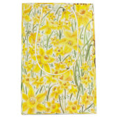Daffodil Yellow Flower Gift Bag Medium Cadeauzakje (Voorkant)