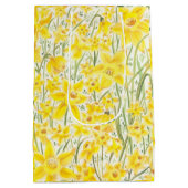 Daffodil Yellow Flower Gift Bag Medium Cadeauzakje (Achterkant)
