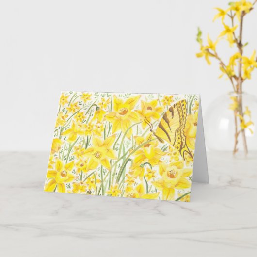 Daffodil Yellow Flower notitiekaarten (Gele Bloem)