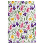 Daffodil Yellow, Iris Purple, Hyacinth Pink Floral Medium Cadeauzakje (Achterkant)