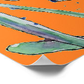 Daffodil Yellow Oranje Flower Garden Poster (Hoek)