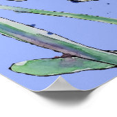 Daffodil Yellow Paars Flower Garden Poster (Hoek)