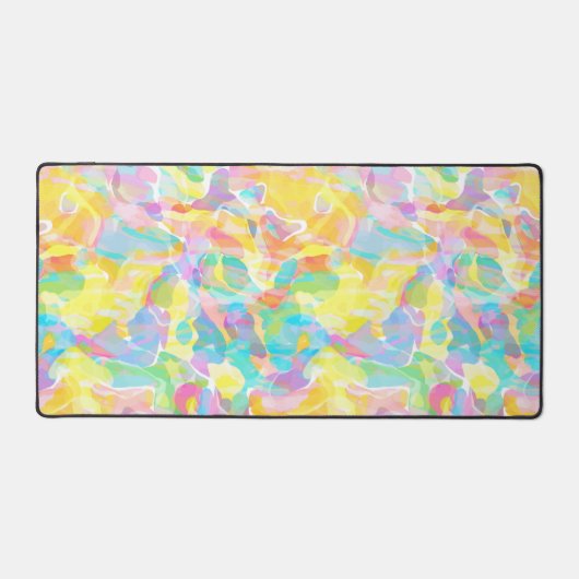 Daffodil Yellow Pastel Abstract Bureaumat (Voorkant)