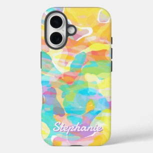 Daffodil Yellow Pastel Abstract iPhone 16 Hoesje