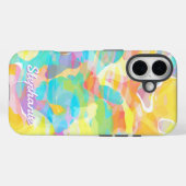 Daffodil Yellow Pastel Abstract Case-Mate iPhone Case (Achterkant (horizontaal))