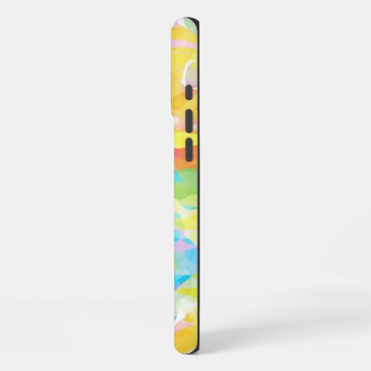 Daffodil Yellow Pastel Abstract iPhone Hoesje (Linkerkant)