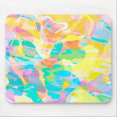 Daffodil Yellow Pastel Abstract Muismat (Voorkant)