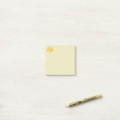 Daffodil yellow Post merkt op Post-it® Notes (Op bureau)