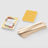 Daffodil Yellow Wedding Invitation Handwaaier (Niet-gemonteerd)