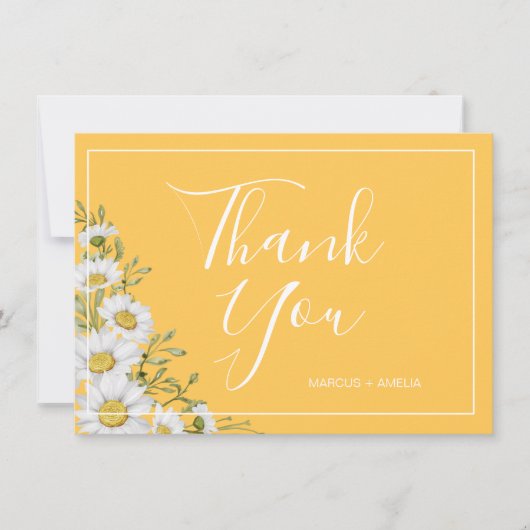Daffodil Yellow & White Daisies Bedankt (Voorkant)