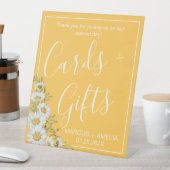 Daffodil Yellow & White Daisies Gifts Reclamebord Met Voetstuk (Insitu)
