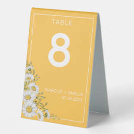  Daffodil Yellow White Daisies Table Number