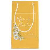  Daffodil Yellow & White Daisies Wedding Klein Cadeauzakje (Voorkant)