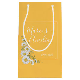  Daffodil Yellow & White Daisies Wedding Klein Cadeauzakje