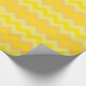 Daffodil Yellow Wrapping Paper, Chevrons Cadeaupapier (Hoek)
