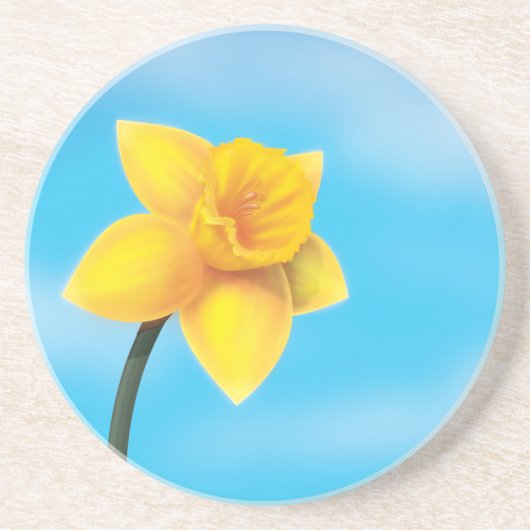 Daffodil Zandsteen Onderzetter (Voorkant)