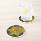 Daffodil zandsteen zandsteen onderzetter (Zijkant)