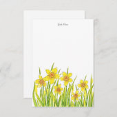 Daffodilatieveld Notitiekaartje (Voorkant / Achterkant)