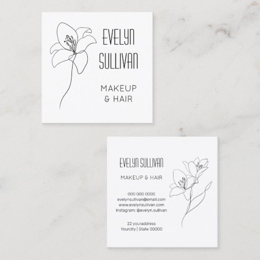 Daffodilerende visitekaartje (Voorkant / Achterkant)