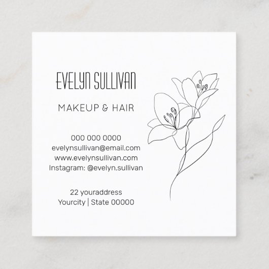 Daffodilerende visitekaartje (Achterkant)