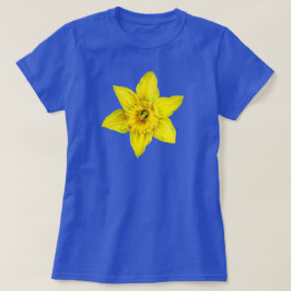 Daffodilgele waterverf van bronbloem t-shirt
