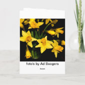 Daffodill is voor altijd feestdagen kaart (Achterkant)