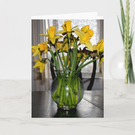 Daffodill is voor altijd feestdagen kaart (Voorkant)