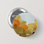 Daffodillen Ronde Button 5,7 Cm (Voorkant /achterkant)