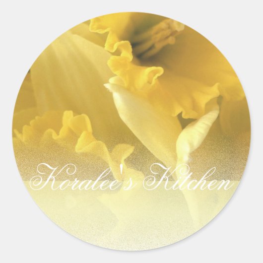 Daffodils 1 kruidenpot labels (Voorkant)
