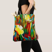 Daffodils. Abstract floral composition in a cubist Tote Bag (Dichtbij)
