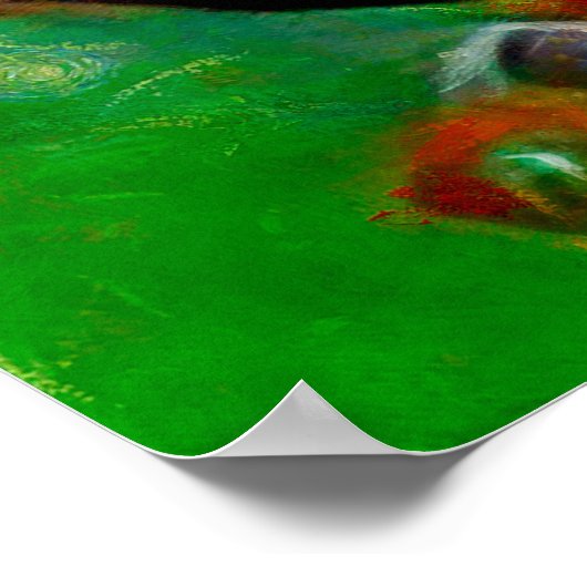 Daffodils. Abstracte florale samenstelling in een  Poster (Hoek)