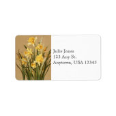  Daffodils Adresetiketten Etiket (Voorkant)