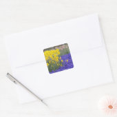 Daffodils and Grape Hyacinth, Keukenhof 3 Vierkante Sticker (Envelop)
