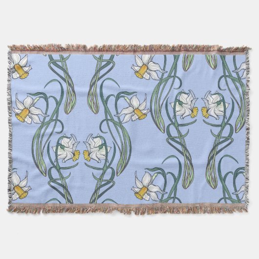 Daffodils Art: Nouveau Lente Deken (Voorkant)